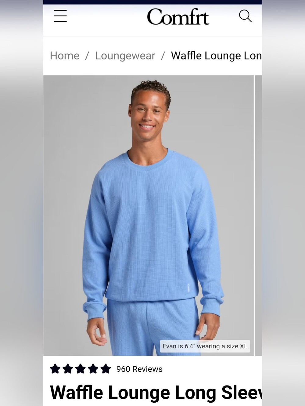 Comfrt Waffle, NWT